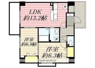ブルージュ春日野【606号室】の間取り