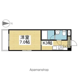 エル ミオーレⅠ【407号室】の間取り