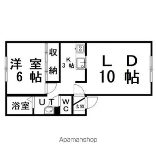 ハイセレス【1階】の間取り