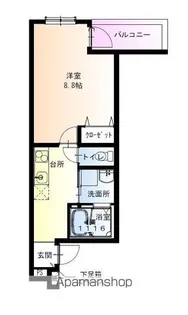 フジパレス今川公園東 Ⅰ番館【3階】の間取り