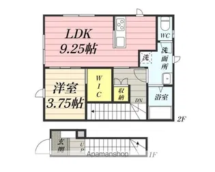 PARK HOUSE広面Ⅲ【201号室】の間取り
