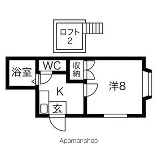 ハイム本町【2階】の間取り