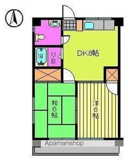 シャトレー築山【4階】の間取り