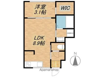 フォルモント米原【102号室】の間取り