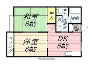 細田ハウス【2階】の間取り