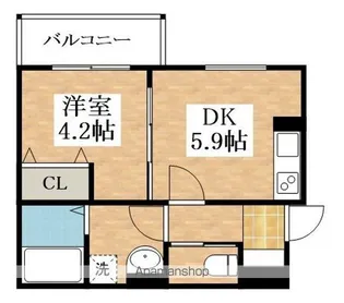 ヴェルメゾン松原東新町【1階】の間取り