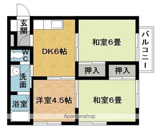 コテージミストラル【2階】の間取り