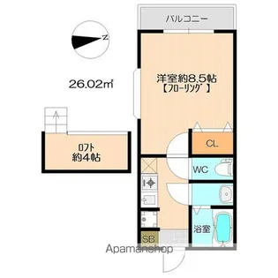 イマージュ大産【2階】の間取り