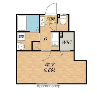 ヨーロピアンシャレー東沖野【103号室】の間取り