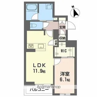 FORENA 西町【2階】の間取り