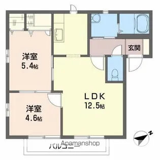 ヌーヴェルコート【2階】の間取り