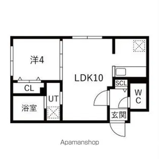 Lien北12(リアン)【3階】の間取り