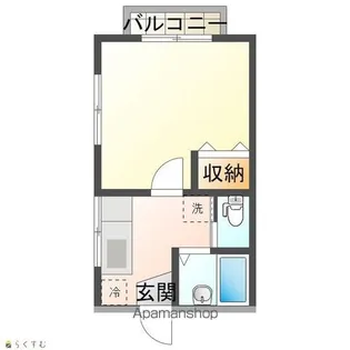 ハイム如月【102号室】の間取り