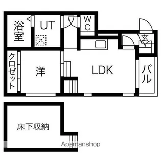 カーバンクル【101号室号室】の間取り