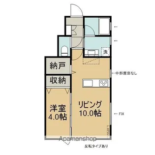 ブリッジフィールド【102号室】の間取り