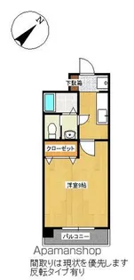 ヒルズ・イッセイ【201号室】の間取り