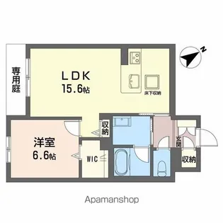 レフィアント岡崎【1階】の間取り