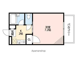 クレール三山【2階】の間取り