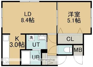 ペラッツィ松陰【4階】の間取り