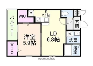 フジパレス今川II番館【1階】の間取り