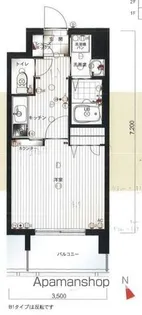 エンクレスト六本松Ⅱ【6階】の間取り