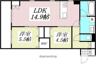 キルシュ ブリューテ 2【308号室】の間取り