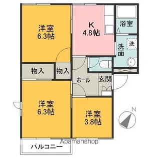 アイリスA【202号室】の間取り