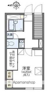 レオパレスきずな【104号室】の間取り