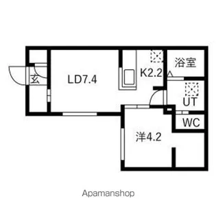 仮)南郷通14丁目北 MS【3階】の間取り