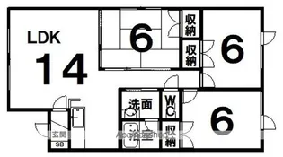 ストリーム星が浦【1階】の間取り