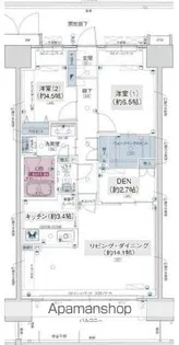 ザ・リバーサイドガーデン大淀河畔【302号室】の間取り