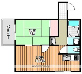 中村マンション【4階】の間取り