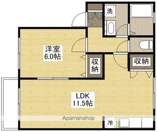 サンシティエキヤA【1階】の間取り