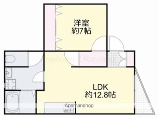 KM大元駅前【1階】の間取り