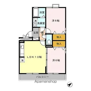 マウンテンクレストヴュー【3階】の間取り