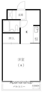 カレッジハイツⅠ【202号室】の間取り