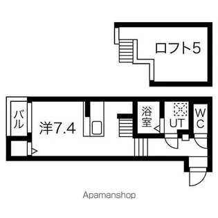 ブライト鶴舞【201号室】の間取り
