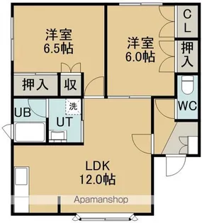 ボヌールB【2階】の間取り