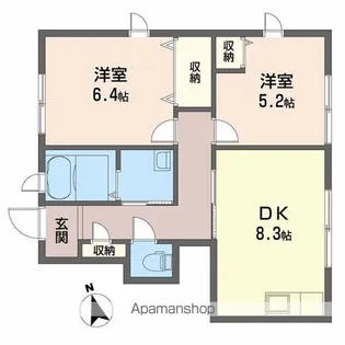 ブランシェ前田【101号室】の間取り