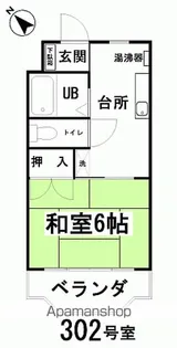 ネモトハイツ【207号室】の間取り