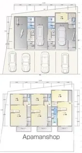LA VIE ガレージ舞阪【A号室】の間取り