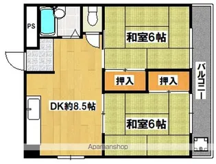 コーポ澄【4階】の間取り