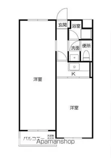 オリエンタル大濠【302号室】の間取り