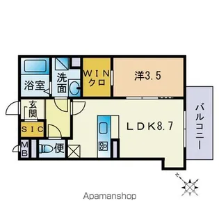 GD OHASHI APARTMENT【307号室】の間取り