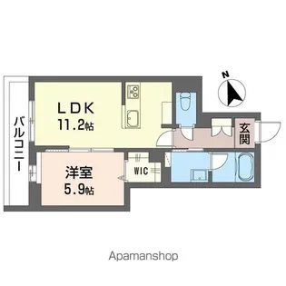 プライムフィールド【102号室】の間取り