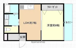 EST上安【1階】の間取り