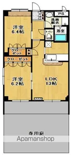 グランドール・ガーデン【1階】の間取り