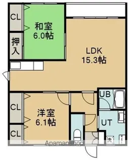 マンションエンドレス【3階】の間取り