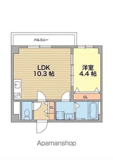 ソリティア光善寺【2階】の間取り
