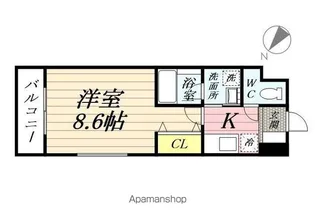 神奈川県川崎市川崎区下並木【マンション】の間取り